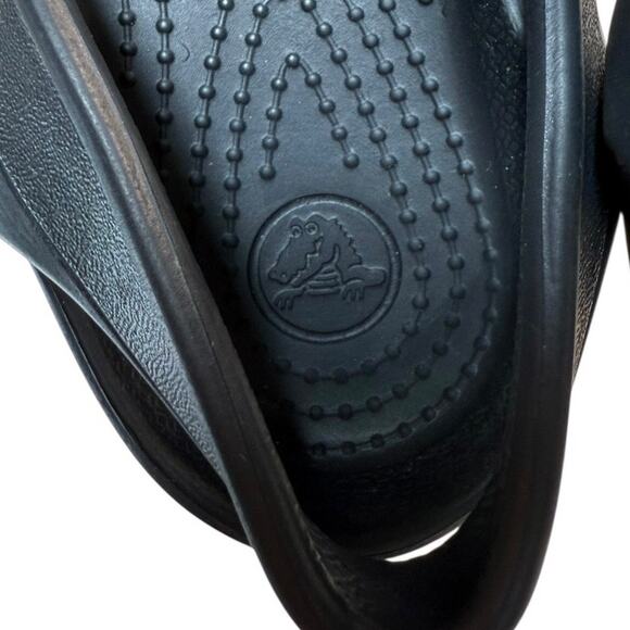 Crocs Kadee Slingback Flats Women Size 10 Black Comfort Lightweight Casual Shoes - Picture 7 of 8